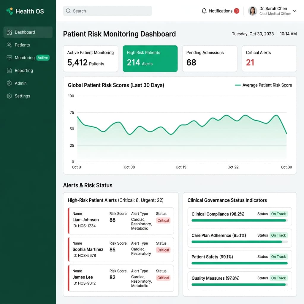 Health OS dashboard