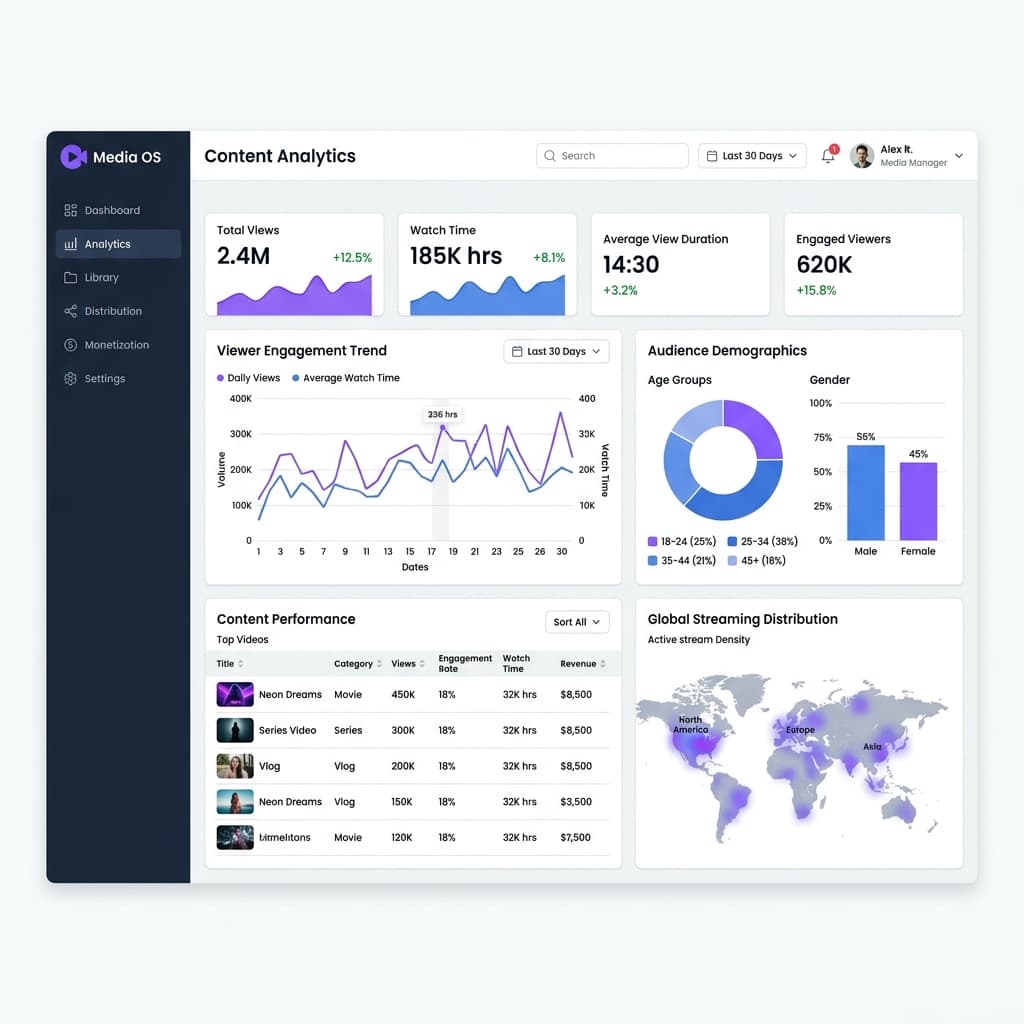 Media OS dashboard